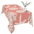 thumbnail image 2 of Coral Pink Starfish Coastal Table Cloth Waterproof Tablecloths, Shell Summer Beach Nautical Tablecloth Dining Table Cover for Kitchen Party Tabletop Outdoor, Rectangle Tablecloth 54x108 Inch, 2 of 9