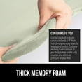 thumbnail image 3 of GORILLA GRIP Memory Foam Bath Rug, Machine Washable, Bath Rugs for Bathroom Floor, 42x24 Mat, Sage, 3 of 8