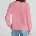 thumbnail image 2 of Tunic Tops for Women Loose Fit Dressy Women's Solid Color Sweatshirt Women's Casual Solid Color Crew Neck Long Sleeve Pocket Pullover Sweatshirt, 2 of 5