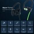 thumbnail image 3 of Mpow Flame S Wireless Earbuds Sports, in Ear Earphones Pro Version Aptx-HD Bass/BT 5.0/12H Playtime/CVC 8.0 Mic/PX7 Waterproof, Running Bluetooth Headphones for IOS/Android/Windows - Green, 3 of 9