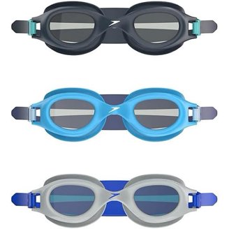Speedo Adult Swim Goggles 3-Pack - Anti-Fog, UV Protection, Adjustable Fit