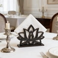 thumbnail image 6 of Luoshdecor Napkin Holder for Table,Wood Flower Cutlery Napkin Holder for Tables,Decorative Napkin Holder for Kitchen, Countertop,Dining Room, 6 of 7