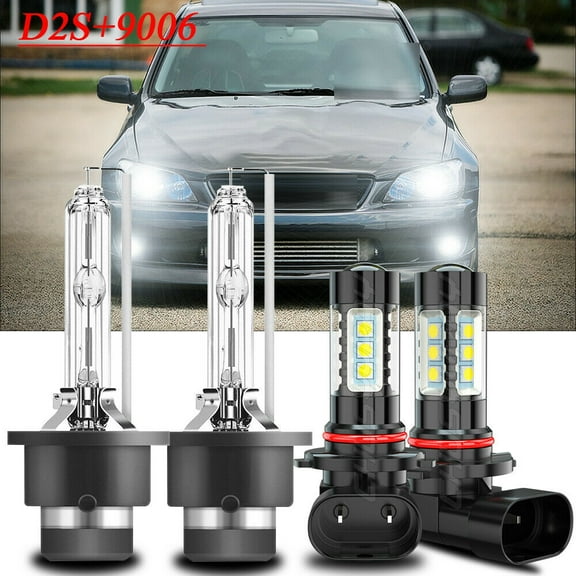 For Lexus IS300 2001-2002 D2S Xenon HID Headlight Low Beam 9006 Fog Light Bulbs