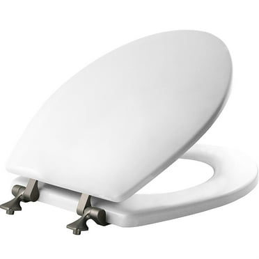 Mayfair Round White Molded Wood Toilet Seat