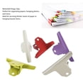 thumbnail image 4 of Metal Bull Hinge Clips, Large Bull Clips Rust Proof Multifunctional Heavy Duty 5pcs  for Office Supply, 4 of 8