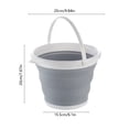 thumbnail image 3 of Yeciiwht Silicone Foldable Art Water Bucket - Collapsible Brush Washer for Acrylic, Watercolor & Oil Painting, Portable Rinse Cup for Artists, 3 of 6