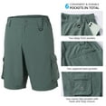 thumbnail image 7 of BASSDASH Men’s Quick Dry Convertible Water Resistant UPF 50+ Pants FP02M, 7 of 7