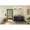 thumbnail image 6 of 45497BKCLR Kichler Lighting Crosby - 3 Light Bath Vanity-8.75 Inches Tall and 23 Inches Wide-Black Finish-Clear Glass Color, 6 of 8