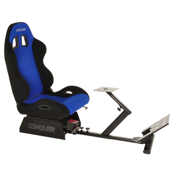 Conquer Racing Seat Driving Simulator Chair Gaming Sim With Gear Shifter Mount Walmart Com