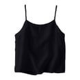 thumbnail image 5 of Black Tank Tops for Women Thin Loose Solid Color Top Vest on Sale, 5 of 5