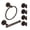 Oil Rubbed Bronze 6pc, variant on Toilet Paper Holder Towel Holder,Oil Rubbed Toilet Paper Roll Holder Towel Ring Bathroom Hardware Set,Wall Mounted Rustic Farmhouse Rustproof Stainless Steel Bath Accessories 2PC