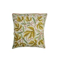 Mogul Handmade Indian Cushion Cover Woolen Embroidered Suzani Pillow Cases Boho Décor