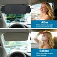 thumbnail image 2 of Sun Visor Extender for Car, Visor Extender Sun Blocker, Sun Visor Extension with Anti-Glare Lens Blocks UV & Sunlight, Adjustable Car Sun Visor for Safe Driving (2 Pack), 2 of 4