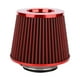 thumbnail image 1 of BOROCO Filtro De Aire Para Automóvil, Filtro De Aire De Hongo Para Automóvil, Kit De Filtro De Aire De Cabeza De Hongo De Diámetro Múltiple De Aire De Alto Flujo De Hierro De 63 Mm Universal(red), 1 of 10