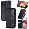 thumbnail image 1 of Étui pour Samsung Galaxy A03s à Rabat Portefeuille à Rabat Magnétique Protecteur - Noir, 1 of 5