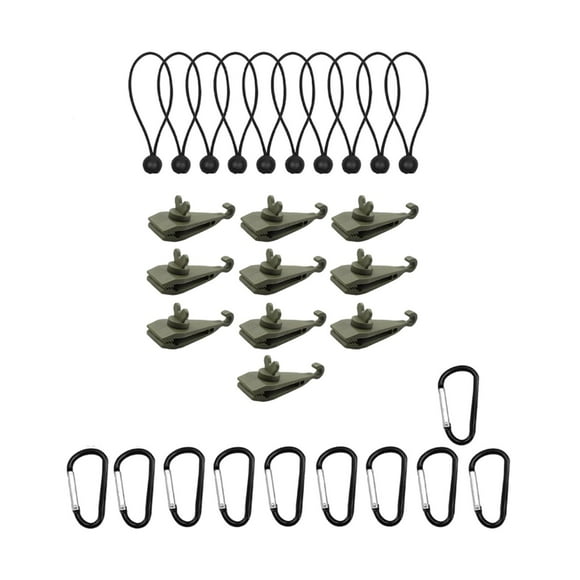 10 clips para lona, resistentes al viento y resistentes para toldos. Estilo B