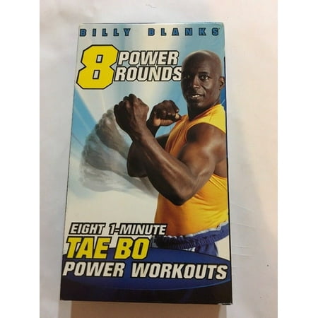 Billy Blanks Tae Bo 8 POWER WORKOUTS / EIGHT 1-MINUTE POWER WORKOUTS VHS