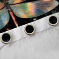 thumbnail image 4 of jejeloiu Cute Dragonfly Black Out Curtains,Rustic Plant Flower Curtains Pack of 2 (42x63 Each) For Girls Teens, 4 of 6