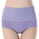 thumbnail image 5 of Gibobby Ropa interior bikini elástica para mujer Ropa interior holgada algodón cintura alta cómoda talla grande para mujer （Morado， XL), 5 of 5