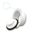 thumbnail image 3 of Mr. Scrappy Garbage Disposal Flange and Stopper Kit for Standard 3.5" Sink Drains, White 21-DSFS3-WH, 3 of 4