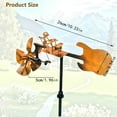 thumbnail image 3 of Handmade Metal Drummer Windmill – Wind-Powered Garden Decoration, Percussionist Music Figurine, Fun Kinetic Sculpture, 3 of 9