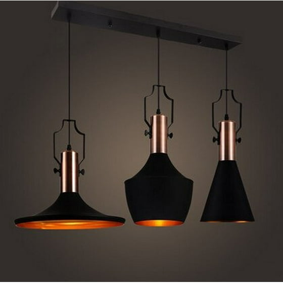 Mstar Industrial Vintage Pendant Light E26 Retro Ceiling 3 Lights For Kitchen Café Bar