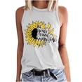 thumbnail image 1 of Birdeem Débardeur Ajusté à Imprimé Floral pour Femmes, Col Rond, Sans Manches, à Blocs, Tunique, T-Shirt, Hauts, 1 of 1
