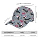 thumbnail image 2 of Fotbe Christmas Hat Dachshund Gorro Clásico de Béisbol, Gorra Ajustable con Broche Snapback, Gorro de Exterior de Algodón Suave, 2 of 6