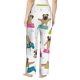 thumbnail image 3 of Sigee Yoga Dogs Poses Print Women's Soft Pajama Pants - Breathable and Comfortable Lounge Sleep Bottoms with Elastic Waistband and Pockets-XX-Large, 3 of 9