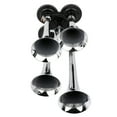 thumbnail image 3 of Chrome Air Horn 4 Trumpet Air Hornfor Any 12V Vehicles Trucks Lorrys Trains Boats Cars Vans Kit, 4 Trumpet Train Hornfor Vehicles, Electric Trains Horns Super Loud, 3 of 5
