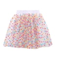thumbnail image 1 of LUOGENLI Robe pour Filles, Robe d'Été à Pois, Robe de Princesse Décontractée, Jupe en Tulle, Ensemble Maxi, 2 Pcs, Floral, Blanc, 2-3 Ans, 1 of 6