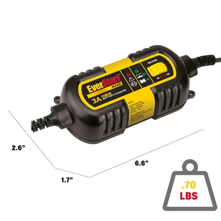 EverStart MAXX 3 Amp 6V/12V Automotive Battery Charger (BC3E) - New
