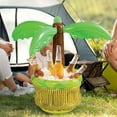 thumbnail image 1 of Inflatable Drink Cooler Large Capacity Ice Bucket in Coconut Tree Design Inflatable Cooler for Indoor Outdoor Summer, 1 of 7
