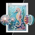 thumbnail image 6 of FLOPESN DIY Gemstone Pearl Painting Kit - 9.84x13.78 Inch Frameless Colourful Canvas Art for Adults, Stress Relief Craft & Home Wall Decor-Seahorse, 6 of 7
