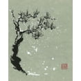 thumbnail image 2 of Rae, Nan 20x24 Black Ornate Wood Framed with Double Matting Museum Art Print Titled - Snowy Pine I, 2 of 4