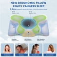 thumbnail image 3 of Sleep Doctor Approved Cervical Neck Pillow for Sleeping,Neck Pillows for Pain Relief,Memory Foam Pillow for Side, Back, Stomach Sleepers, Removable and Washable Cover,(23.62*13.38*5.11/3.39) White, 3 of 7
