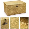 thumbnail image 2 of Contenedor de almacenamiento, caja de pan de encimera Natural, forma ovalada, algas marinas, lata antigua de madera, bote blanco y negro, mostrador de cocina púrpura oso de fresa Electrónica, 2 of 6