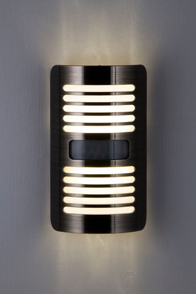 GE Coverlite LED Motion-Select Night Light, Plug-in, Brushed Nickel, 37299