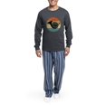 thumbnail image 5 of CafePress - French Horn Retro - Men's Long Sleeve Charcoal Pajama Set, 5 of 7