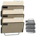 thumbnail image 2 of Merangue 3-Slot Mesh Wall File Organizer, Black, 2 of 2
