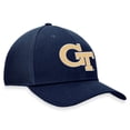thumbnail image 3 of Men's Top of the World Navy Georgia Tech Yellow Jackets Spacer Flex Hat, 3 of 4