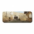thumbnail image 1 of Vintage Computer Mouse Pad, Confined Cobble Street Sandstone Houses and Shutter Windows Travel Tourist Place Image, Rectangle Non-Slip Rubber Mousepad Large, 31" x 12", Cream, by Ambesonne, 1 of 2