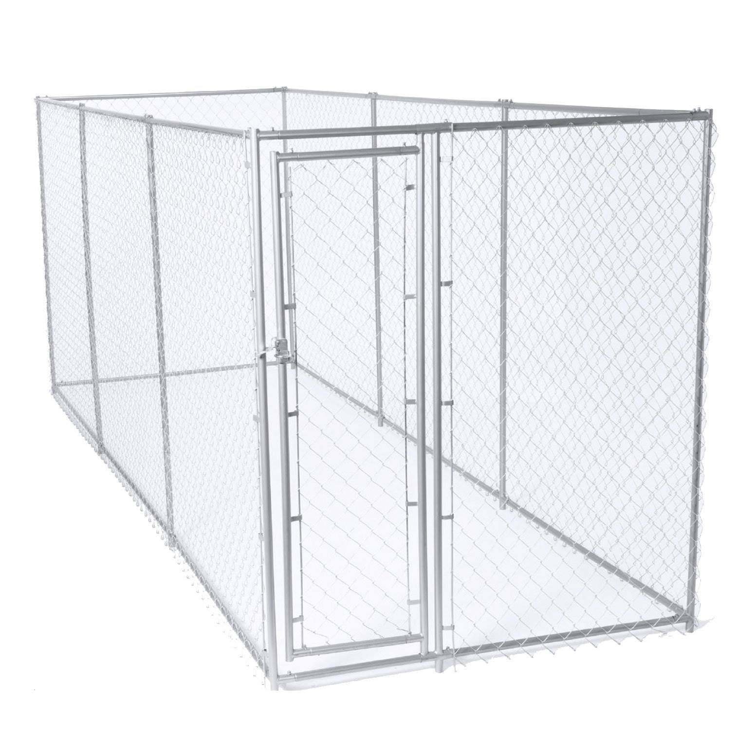 Chain link top dog kennel