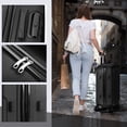 thumbnail image 3 of Ktaxon Ensemble de Bagages de Voyage 3 Pcs Sac Chariot ABS Coque Rigide Valise à Roulettes avec Cadenas TSA Cadenas à Code, 3 of 9