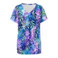 thumbnail image 4 of Camisetas Casuales de Mujer 2025 Gradiente Cuello Redondo de Manga Corta, Suelto Cómodo Poliéster, 4 of 5