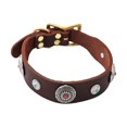 thumbnail image 3 of Collar para perro, collar para cachorro, de piel sintética, moderno, portátil, cómodo, collar para mascotas, collar de entrenamiento para perros para M, 3 of 8