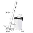 thumbnail image 3 of Self Cleaning & Drying Premium Flat Mop & Bucket System - Automatic Squeeze In Out Drying Wringer - With 2 Reusable Microfiber Mop Pads for Wet and Dry Mopping, 3 of 10