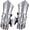 Silver Knights Field, variant on Armory Replicas Medieval Gauntlets Collection, Milanese, Crusader & Hourglass Styles, Costume Display