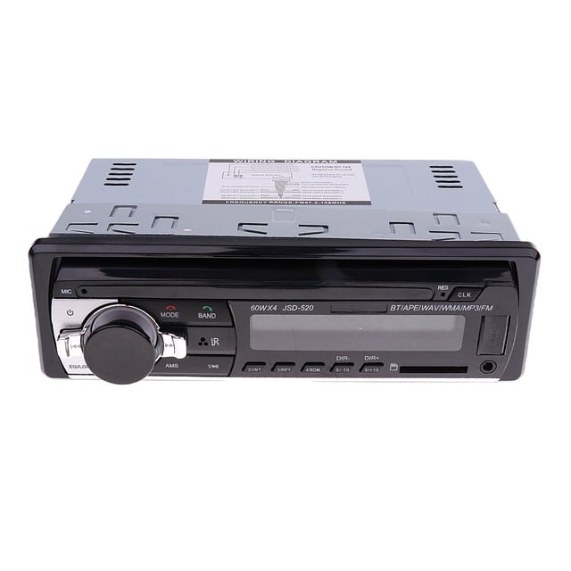 12V Bluetooth Car Audio Esté 1 DIN En El Tablero FM Aux Entrada SD USB MP3 Radio Baoblaze Unidades de la cabeza del coche
