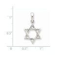 thumbnail image 4 of 14k White Gold Star Of David Pendant Charm, 4 of 4